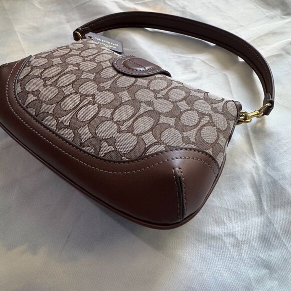 COACH Soho Flap Bag in Crystal Signature Jacquard - Picture 10 of 15